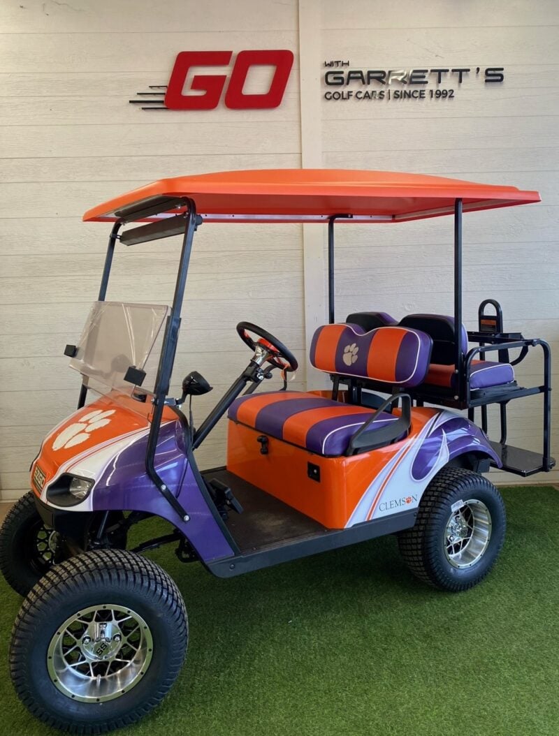 custom built Clemson University golf cart