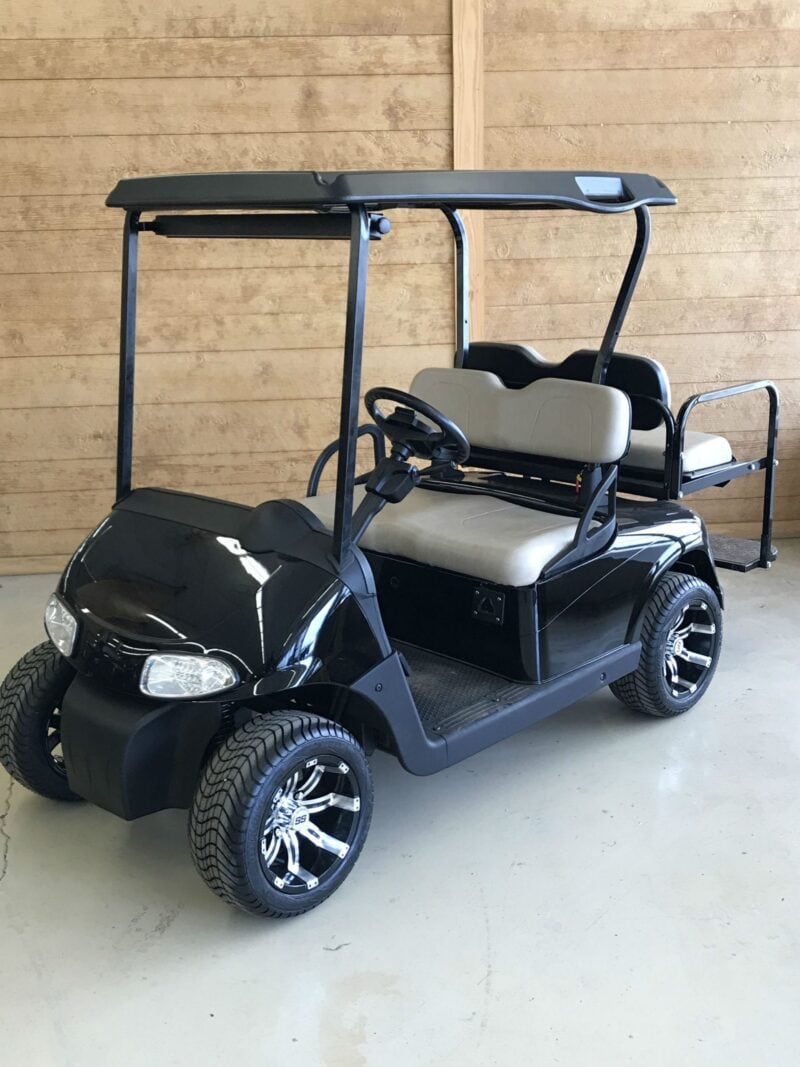 black golf cart