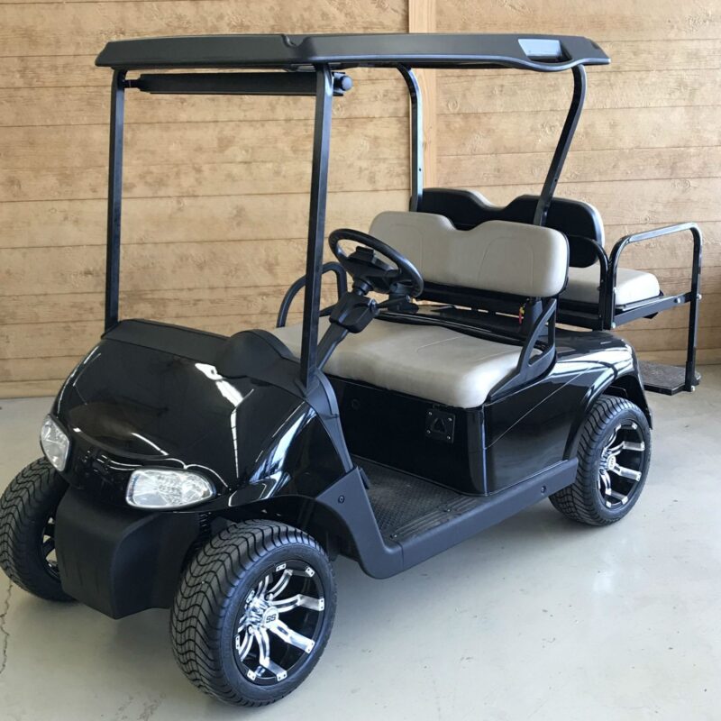 black golf cart