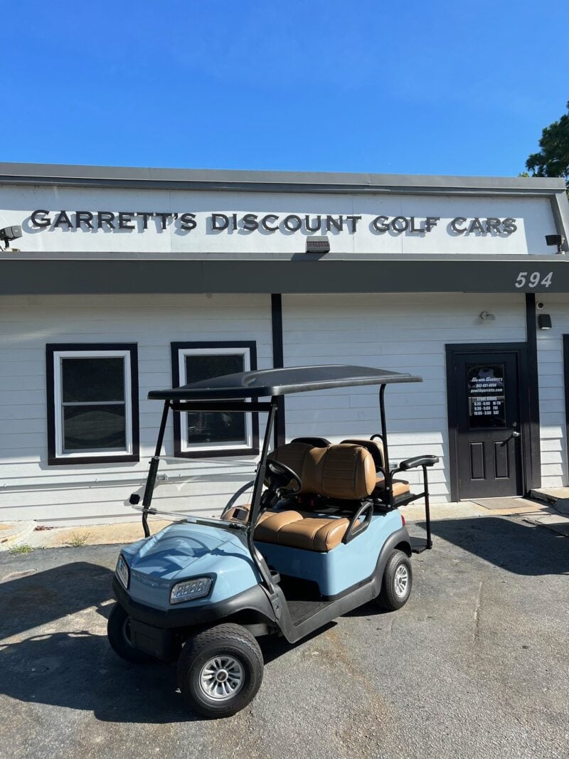 Custom built E-Z-GO golf cart