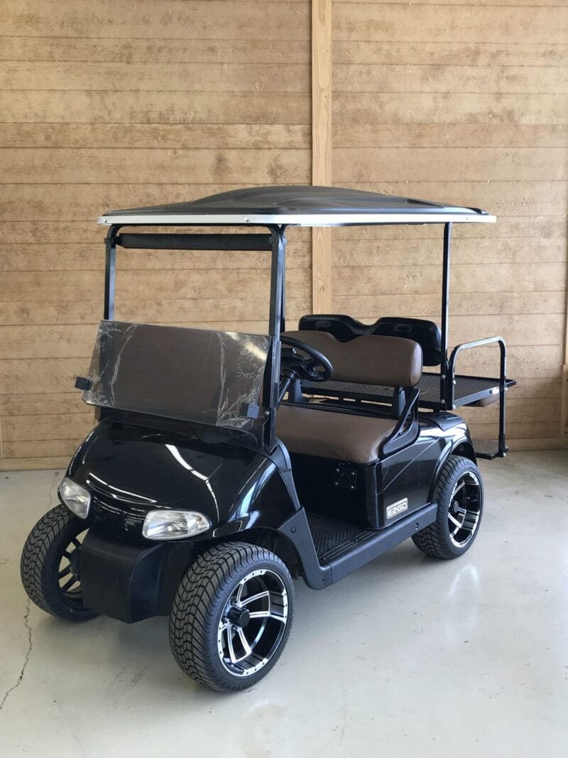 black golf cart