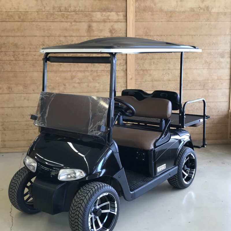 black golf cart