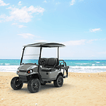golf cart on the beach