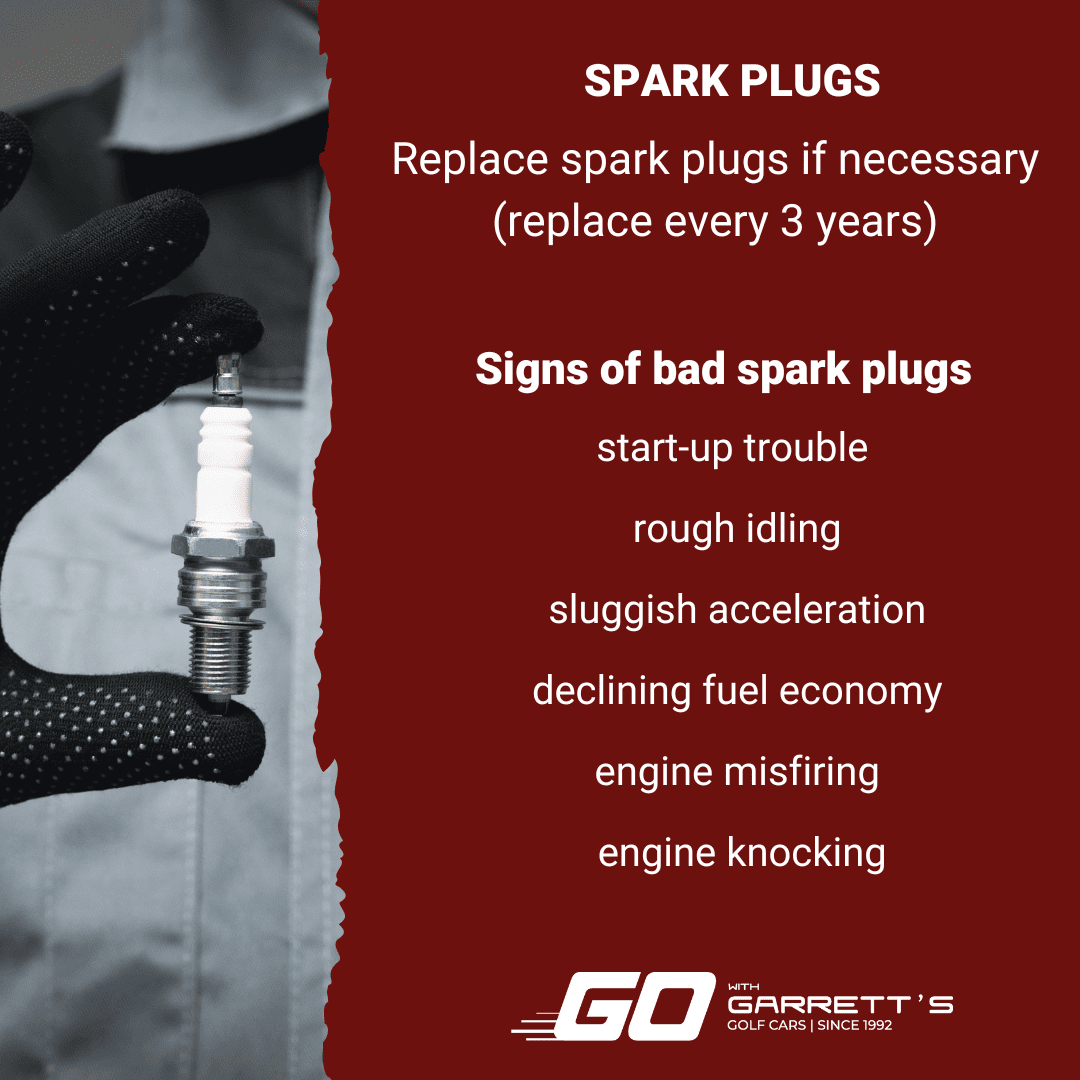 Replace spark plugs if necessary (replace every 3 years)