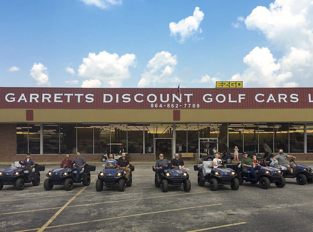 Go with Garrett's Golf Cars Fountain Inn location.