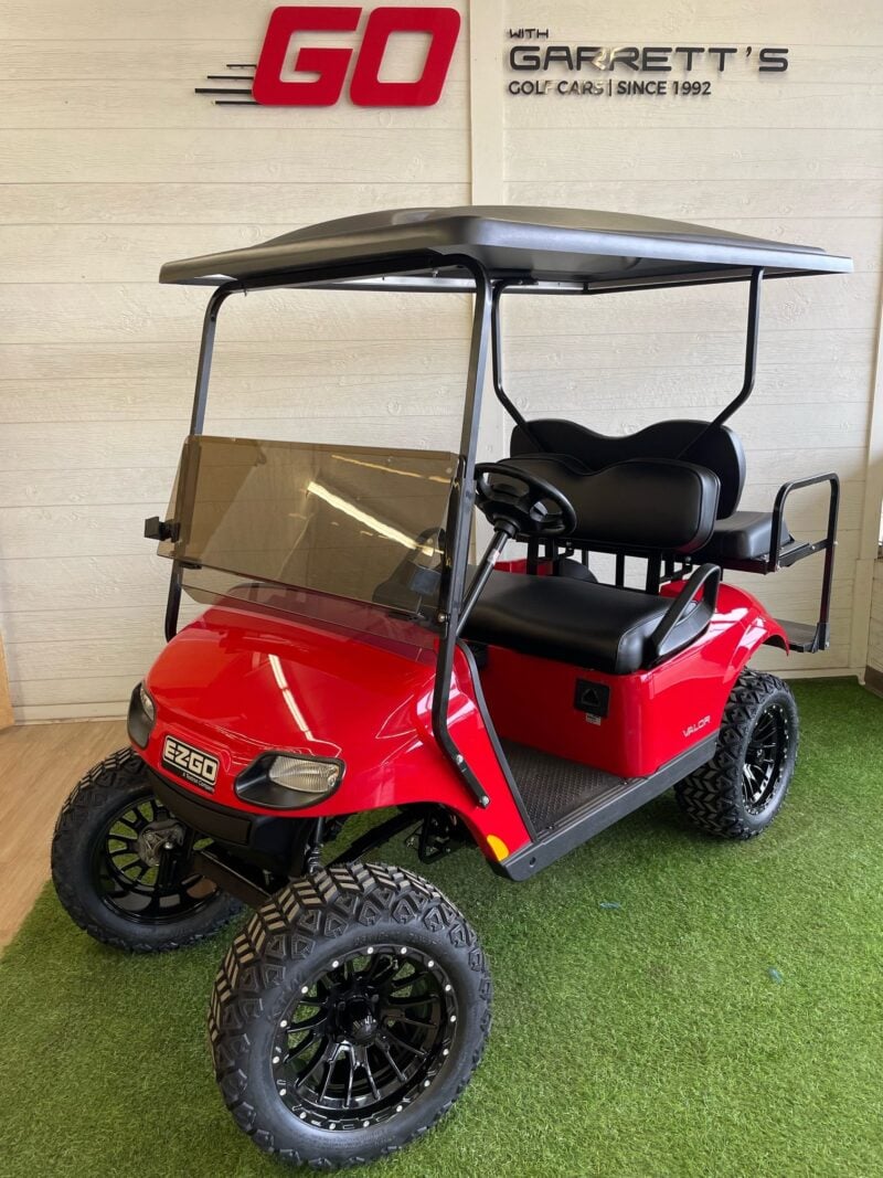 red golf cart