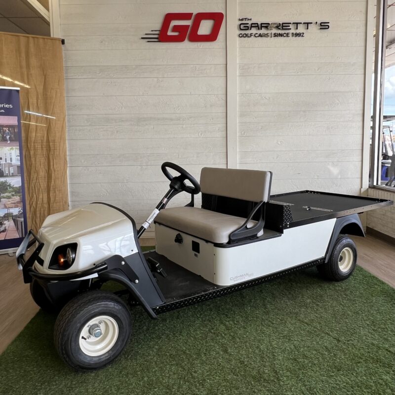 2024 Cushman Shuttle Flat Bed Gas/White