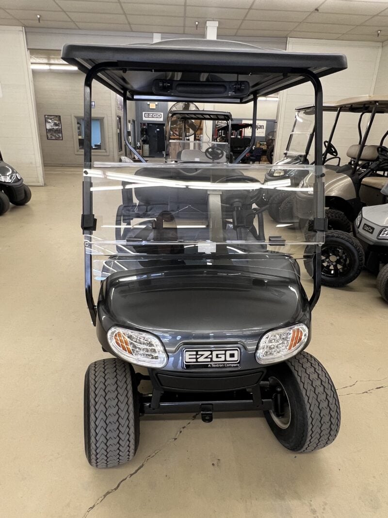 #038 - 2018 EZGO TXT Electric - Charcoal Grey, New Batteries - Image 3