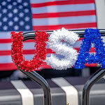 USA golf cart decorations