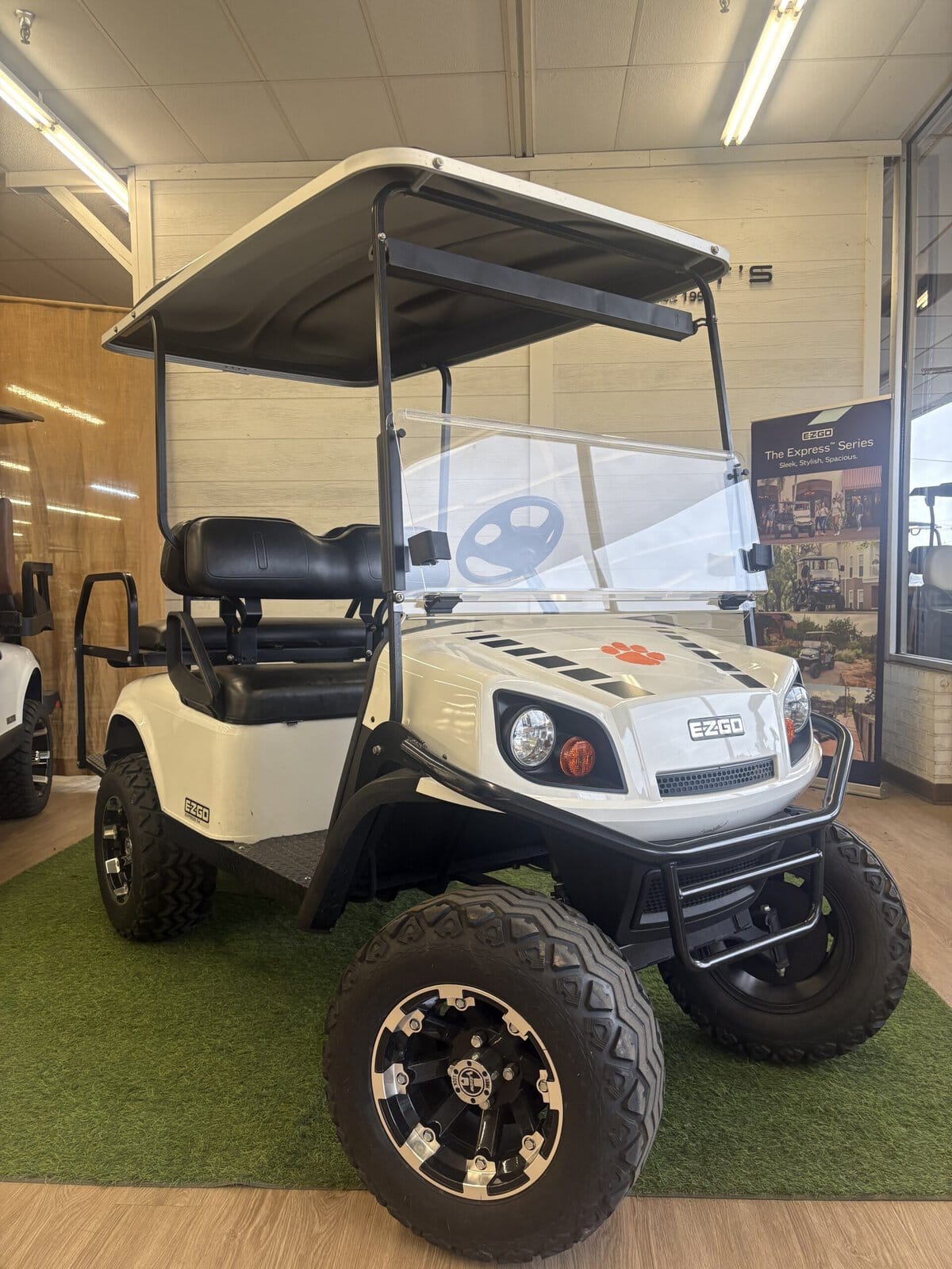 #308 - E-Z-GO Express S4 Lifted "Clemson Tigers" Electric