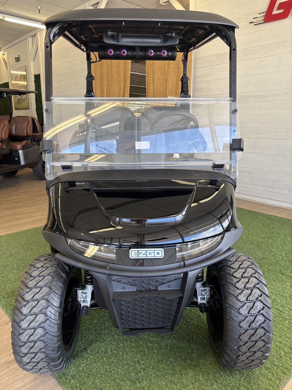 2026 E-Z-GO RXV 4 Summit ELiTE Lithium – Gloss Black "Stealth" Lifted - Image 2