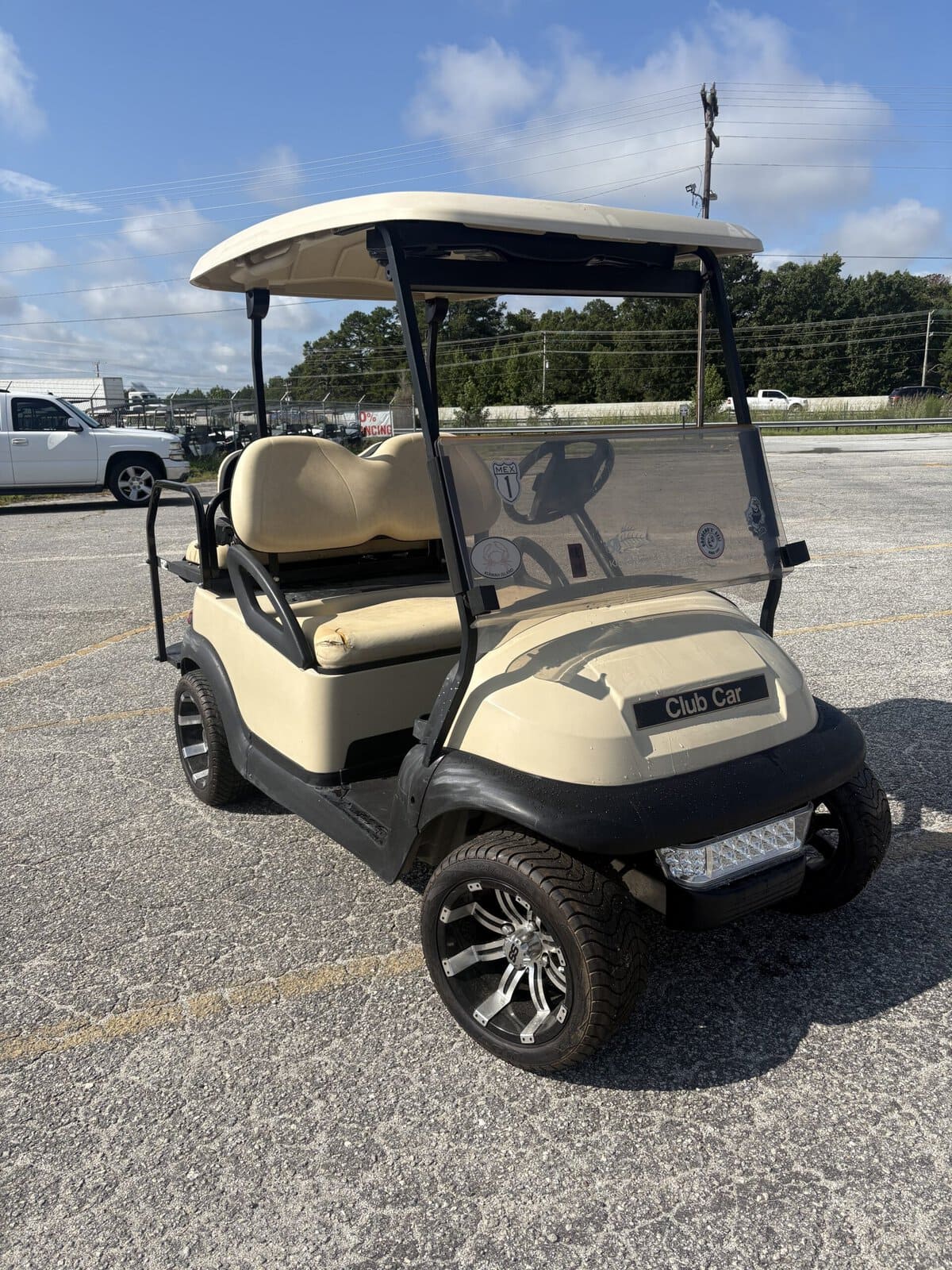 #319 - Beige Club Car Precedent Electric
